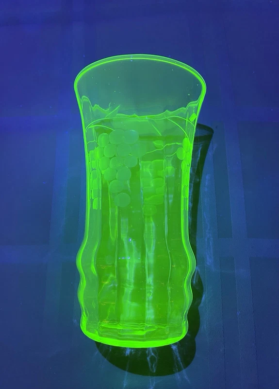 Uranium Glass Tumbler by Tiffin